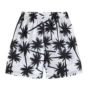 MEZZALL Toddler \u0026 Kids Beach Swim Trunks With Flat Waistband Boys Girls Summer Surf Shorts For Pool \u0026 Ocean Hawaii Swim Wear, 3-4 Years